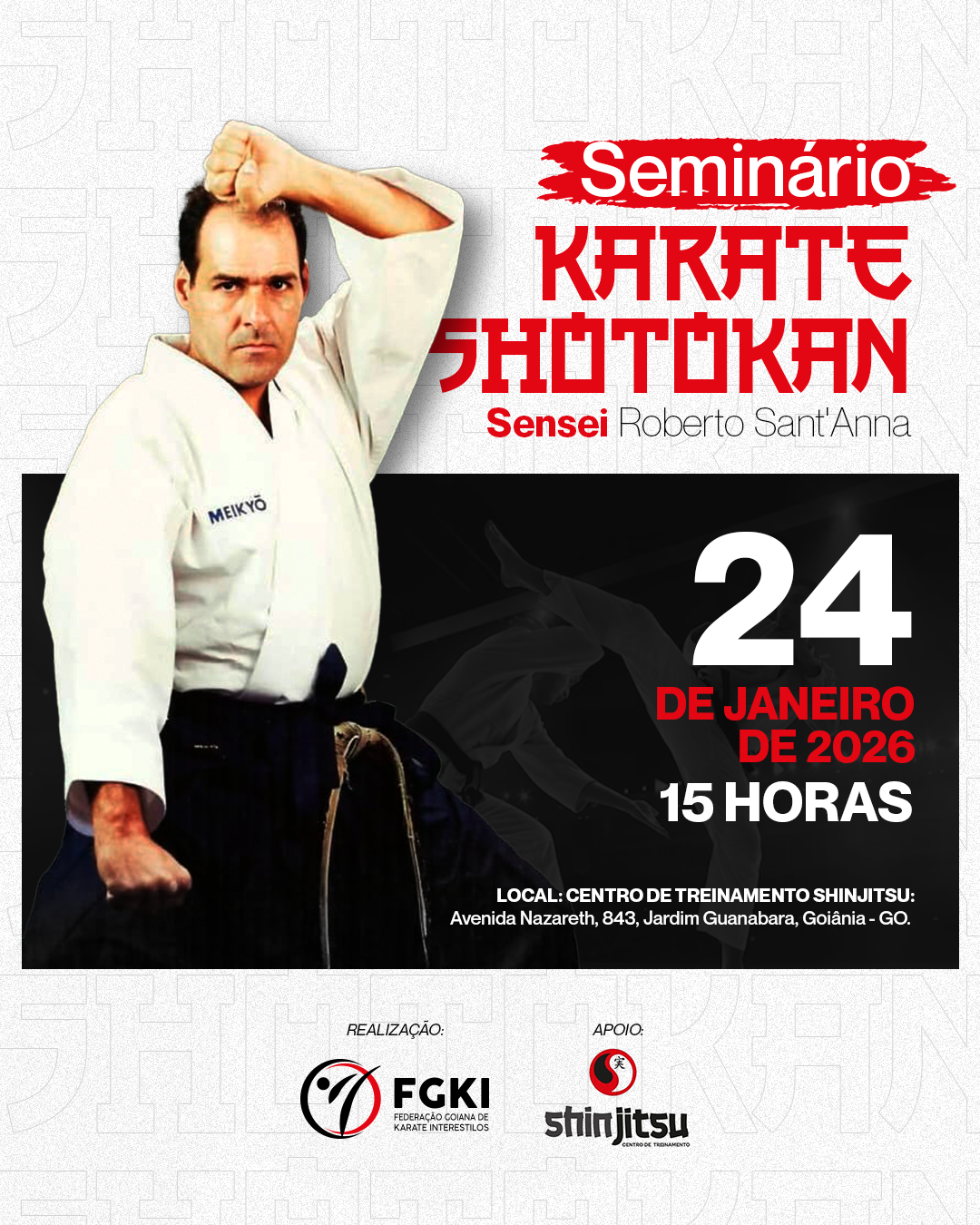 Seminário Karate Shotokan com Sensei Roberto Sant'Anna